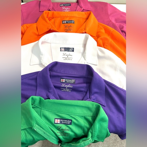 BERMUDA SANDS Green Golf Wick Away Technology Performance Jacket 1/4 Quarter Zip - Picture 11 of 12